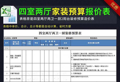 深圳裝飾公司告訴你裝修預算單都包括什么？.jpg